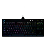 Teclado mecânico Logitech com retroiluminação RGB.