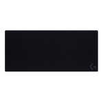 Tapete de mouse Logitech, preto, superfície lisa para jogos.
