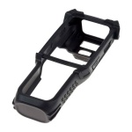 Capa protetora preta para dispositivo eletrônico, resistente e durável.