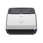 Scanner Canon imageFORMULA DR-C240 com design compacto e alimentador de documentos.