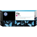 Cartucho de tinta HP 728, cor magenta, design com borboletas.