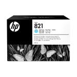Cartucho de tinta HP 821, cor ciano, compatível com impressoras HP.