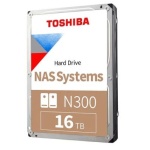 Disco rígido Toshiba N300 16TB para sistemas NAS.