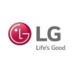 Logotipo da LG com o slogan "Life's Good".