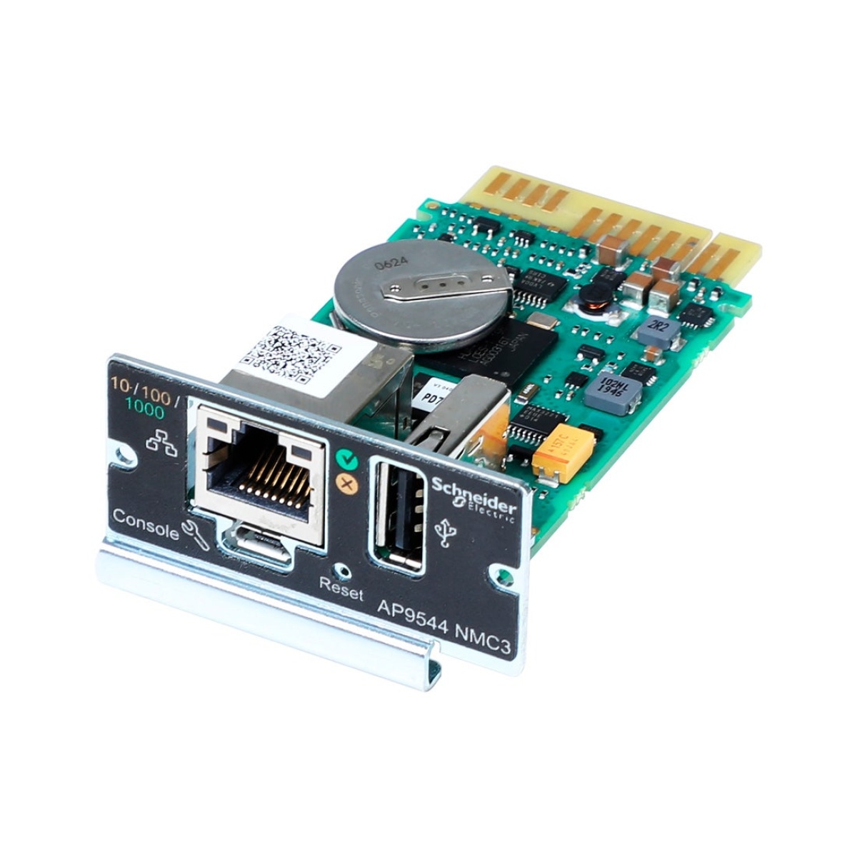 Placa de rede Ethernet da marca Cisco, modelo com conexão USB e slot.