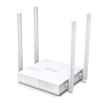 Roteador TP-Link com quatro antenas para melhor sinal e cobertura.