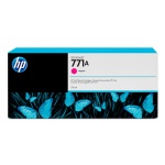 Cartucho de tinta HP 771A, cor magenta, ideal para impressões de alta qualidade.