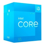 Processador Intel Core i3 em embalagem azul.