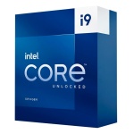Processador Intel Core i9, desbloqueado, embalagem azul destacando a marca.