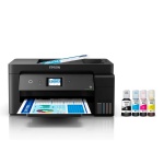 Impressora multifuncional Epson EcoTank com sistema de tinta contínua.
