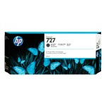 Cartucho de tinta HP 727, compatível com impressoras, design colorido.