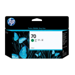 Cartucho de tinta HP 70 verde, ideal para impressoras.