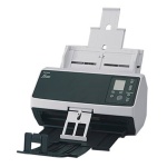 Scanner Epson DS-530 com alimentação automática e tela de controle.