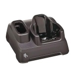 Base de carregamento Logitech para dispositivos, design compacto e funcional.