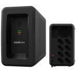 No-break Intelbras com 8 tomadas e indicador de energia.