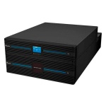 Servidor de armazenamento, marca desconhecida, com tela LED de status.