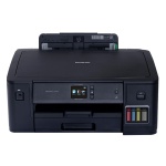 Impressora multifuncional Epson EcoTank com tanques de tinta visíveis.