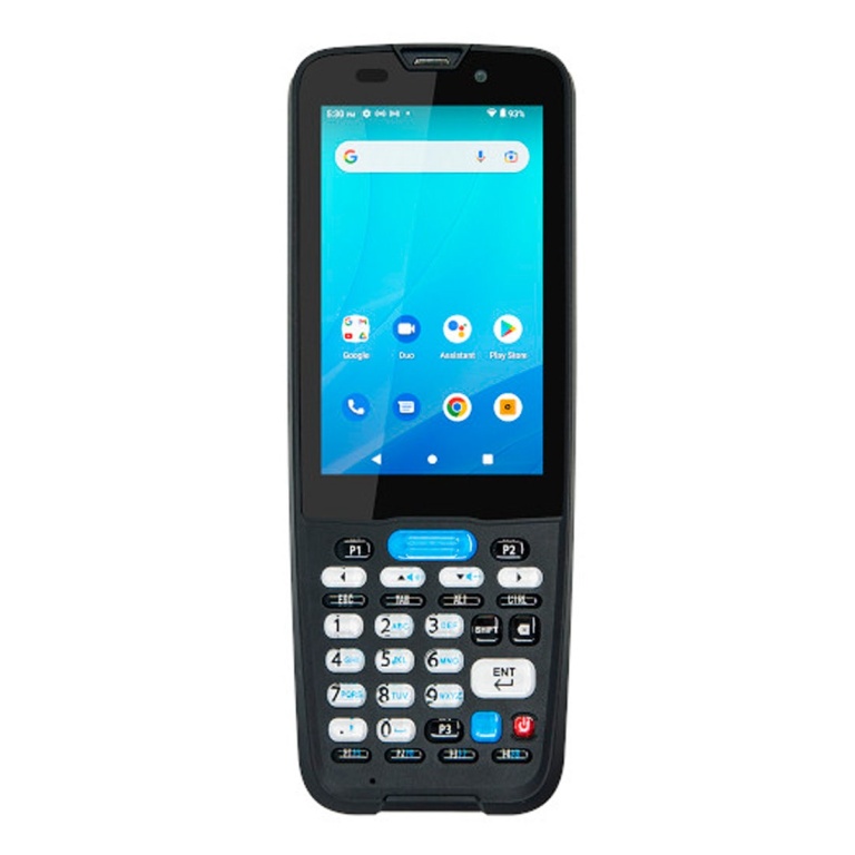 Smartphone com teclado físico, marca não identificada, tela touch e design ergonômico.