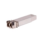 Transceptor SFP+ 10Gbps, marca desconhecida, conexão para fibra óptica.