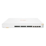 Switch de rede Cisco Catalyst 9300, design compacto e 16 portas Ethernet.