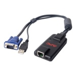 Adaptador USB para VGA e Ethernet da marca Akyga. Conexão versátil para dispositivos.