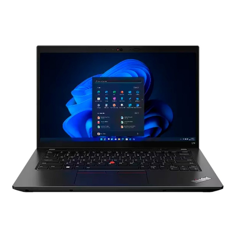 Notebook Lenovo ThinkPad com tela exibindo interface do Windows 11.