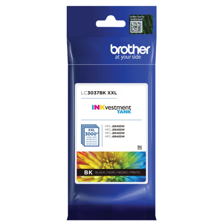Cartucho de tinta Brother LC-3011, compatível com impressoras, embalagem colorida.