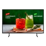 TV mostrando coquetéis de romã e kiwi, ideal para promoção de bebidas.