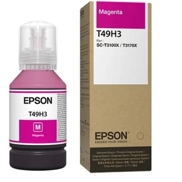 Tinta magenta Epson T49H3 para impressoras EcoTank.