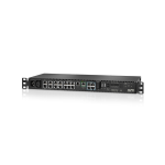 Switch de rede TP-Link T2600G-28TS com 24 portas e gerenciamento avançado.