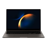 Laptop Samsung Galaxy Book com tela vibrante e design elegante.
