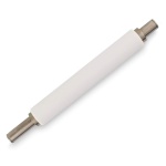 Rolo de massa de silicone com cabos de metal, ideal para confeitaria.