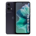 Smartphone Motorola Moto G35 5G, com design moderno e tela grande.