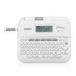 Etiquetadora Brother P-touch, modelo PT-D210, teclado compacto e visor LCD.