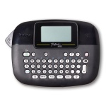 Máquina de etiquetar Brother PT-D200, teclado compacto e visor LCD.