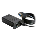Adaptador VGA para USB, modelo da marca XYZ, com cabo conectado.