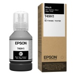 Tinta preta Epson T49H1 para impressoras, embalagem com frasco e caixa.
