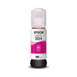 Tinta Epson 504 Magenta para impressoras, frasco de 70ml.