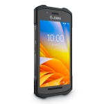 Smartphone Zebra, resistente, com tela colorida e design robusto.