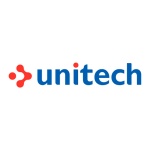 Logotipo da Unitech, destacando a marca em azul e vermelho.
