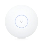 Ponto de acesso UniFi U6 Lite com design minimalista e LED azul.