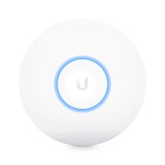 Access Point Ubiquiti com luz indicadora azul.
