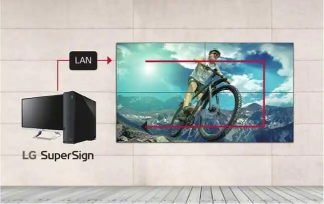 55VM5E-A Video Wall Monitor Profissional LG, 55 polegadas borda fina