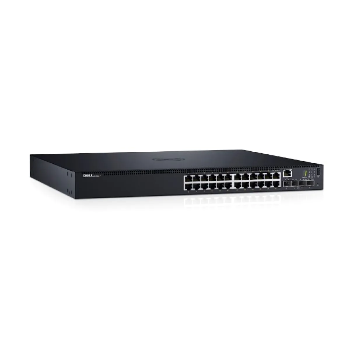 DELL Switch N1548P, 210-AEWB, 48 portas 10/100/1000 1GbE PoE+ e 4 portas 10 GbE SFP+; 30,8 watts em 48 portas, 176 Gbit/s,empilhável, gerenciável, camada 2 e 3, IPv4, IPv6,QoS -0