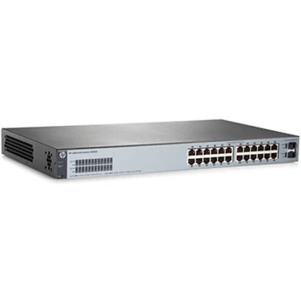Switch HP 1820-24G, 24 portas 10/100/1000 J9980A, Spanning Tree: STP, RSTP e MSTP, SNMP v1, v2 e v3, QOS, suporte a Jumbo Frame, Interface de gerenciamento WEB simples e diferenciada, roteamento estático de camada 2 com 32 rotas para expansão e segmenta-0