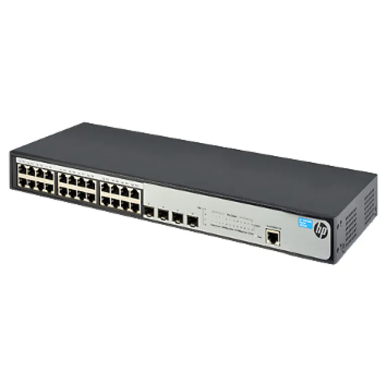 Switch HP 1920-24G + 4 SFP 1000 24 portas 10/100/1000 + 4 SFP , JG924A , de camada 3 Spanning Tree: STP, RSTP e MSTP, SNMP v1, v2 e v3, controle de segurança granular para listas de controle de acesso, QOS, suporte a Jumbo Frame-0