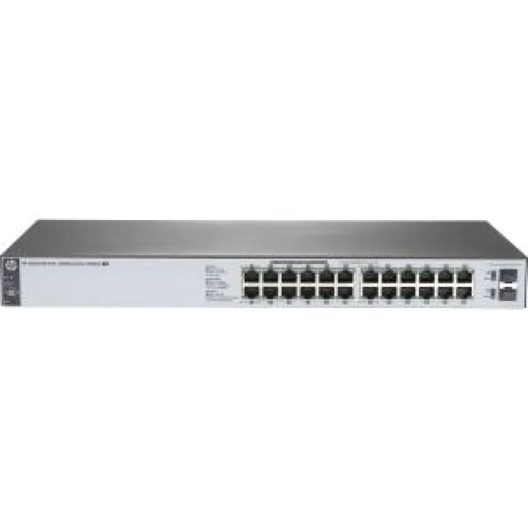 Switch HP 1420 24 portas 10/100/1000 + 2p SFP+ P Series 1420-24G + 2p SFP+ Part,Spanning Tree: STP, RSTP e MSTP, SNMP v1, v2 e v3, JH018A, Jumbo Frame, QOS, Interface WEB simples e diferenciada, roteamento estático de camada 2 com 32 rotas para expansão-0
