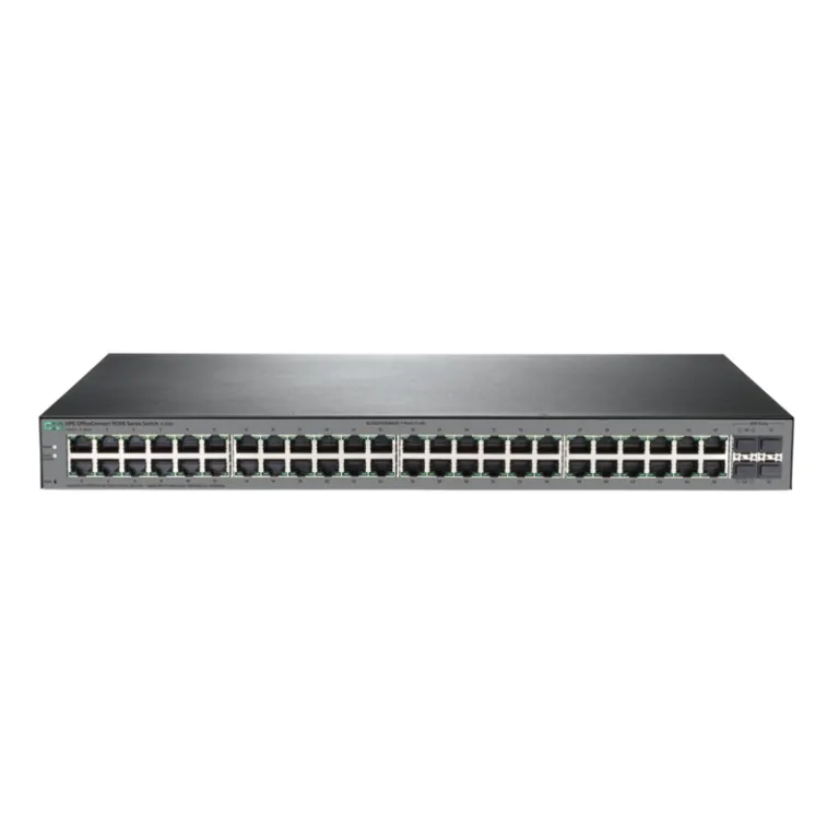 Switch hpe JL382A 1920S-48G-4SFP OfficeConnect 1920S 48G 4SFP 48 portas 10/100/1000 RJ-45 4 portas SFP, gerenciável, não porta stack, sim porta uplink,1u, não ranhura sfp partilhada, camada 3, Cabo de par trançado, Fibra óptica -0