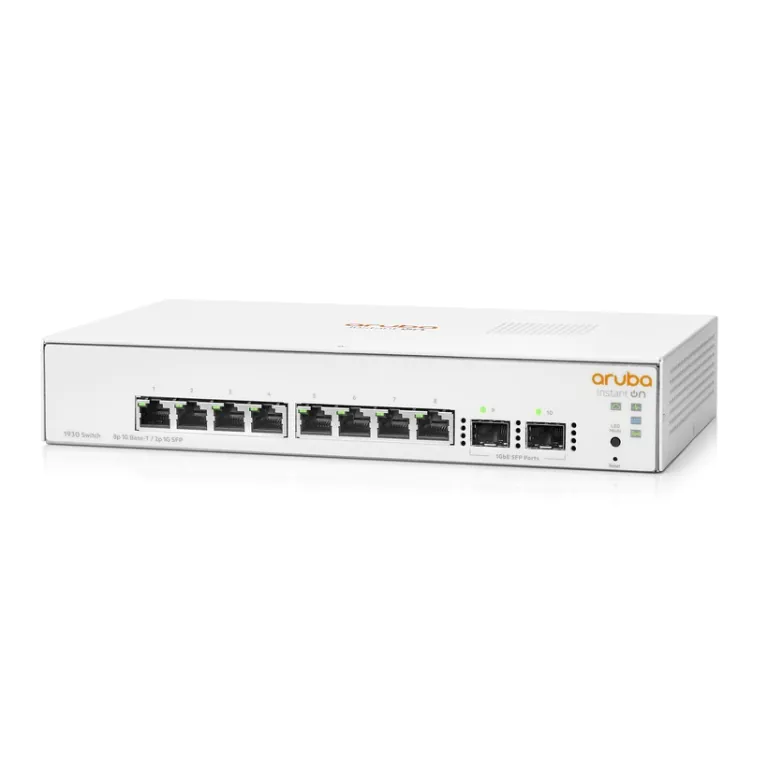 JL681A switch 8 portas gigabit hp ARUBA INSTANT ON 1930 8G 2SFP PoE+ 124W up link Gerenciado camada 3 modular -0