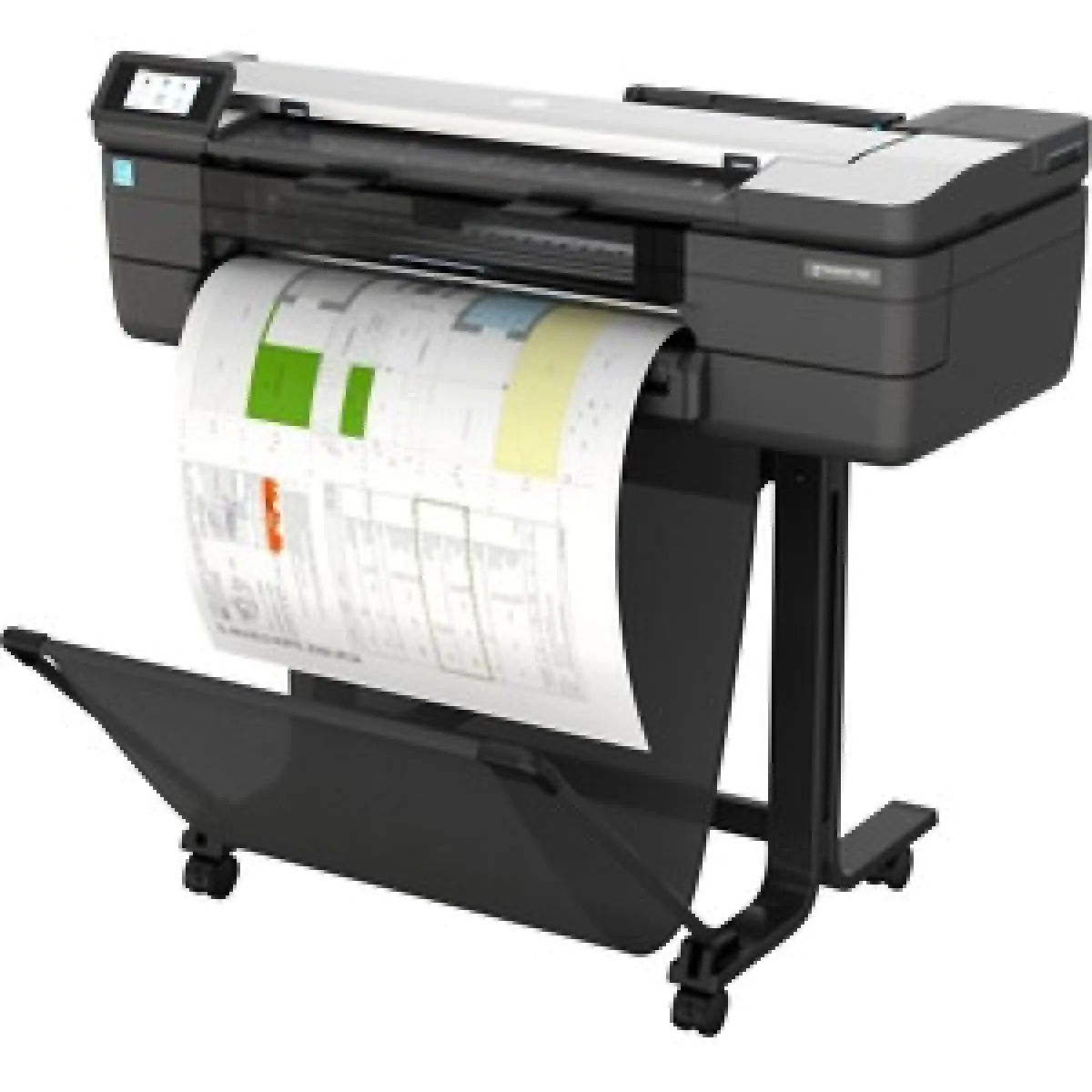 Impressora plotter HP T830 F9A28D designjet multifuncional 24 polegadas-0
